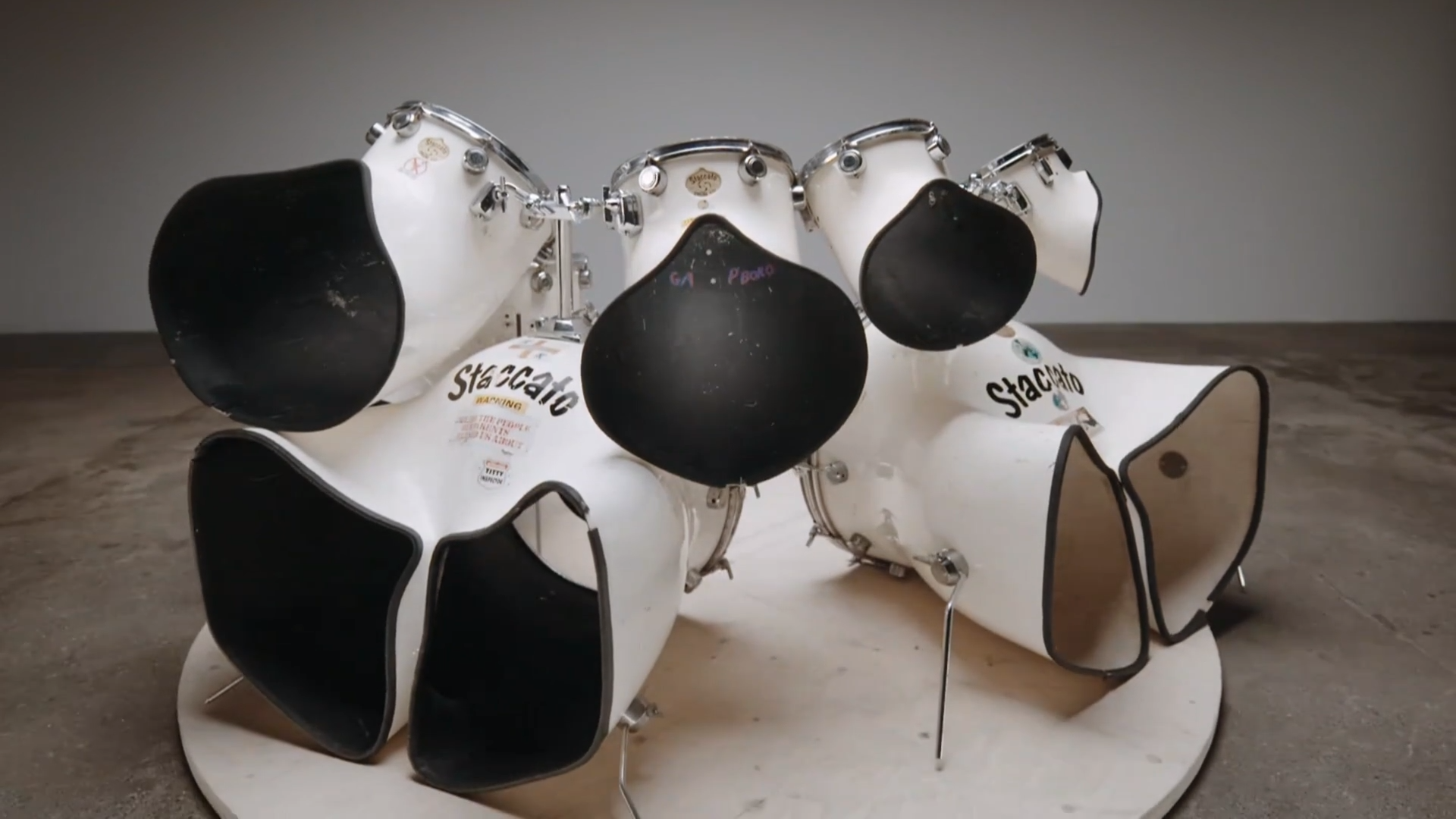 Staccato Thunderhorn Drum Kit Vintage 70 s Ex Iron Maiden 7 Piece