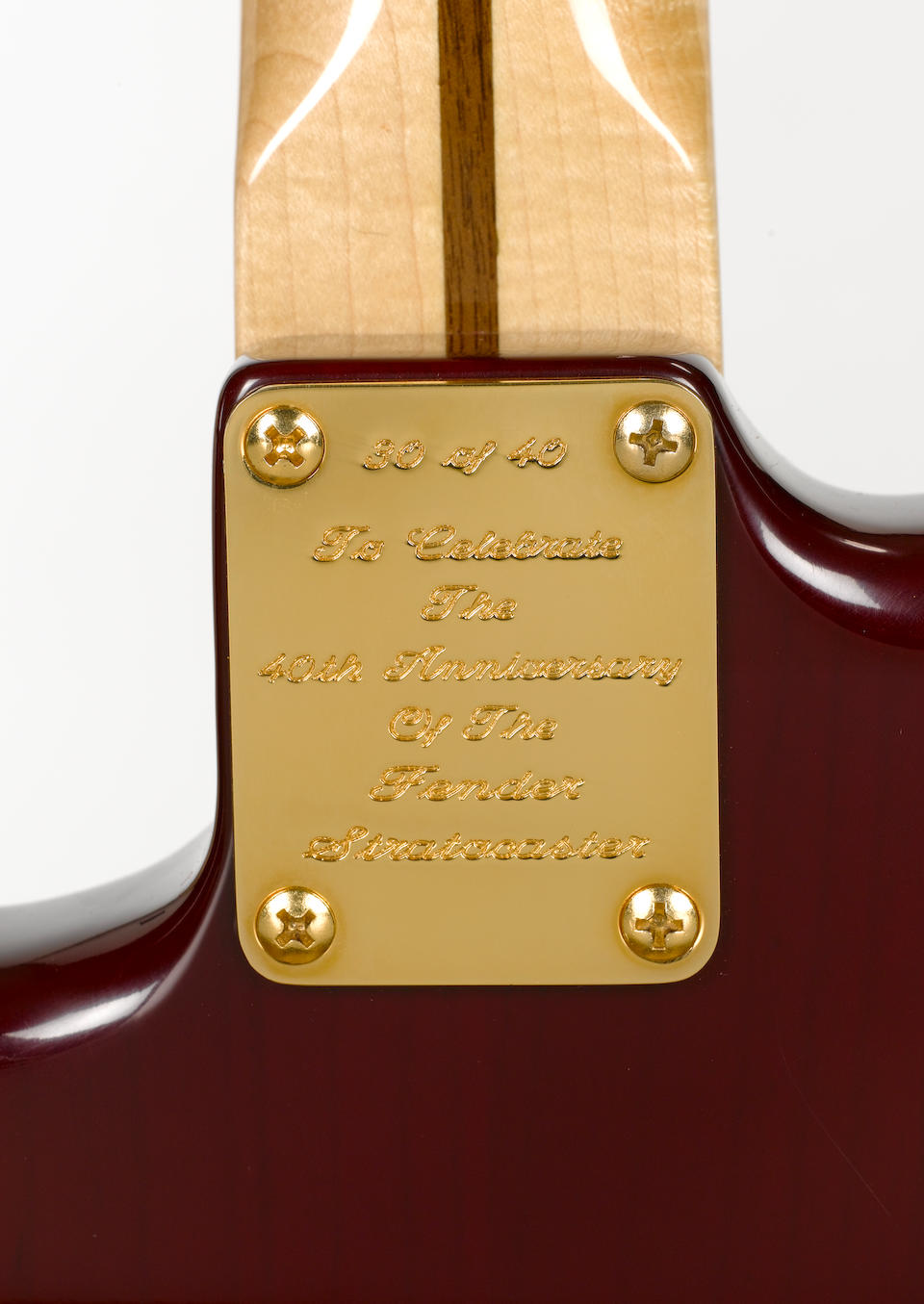 Fender stratocaster 40th anniversary price discount