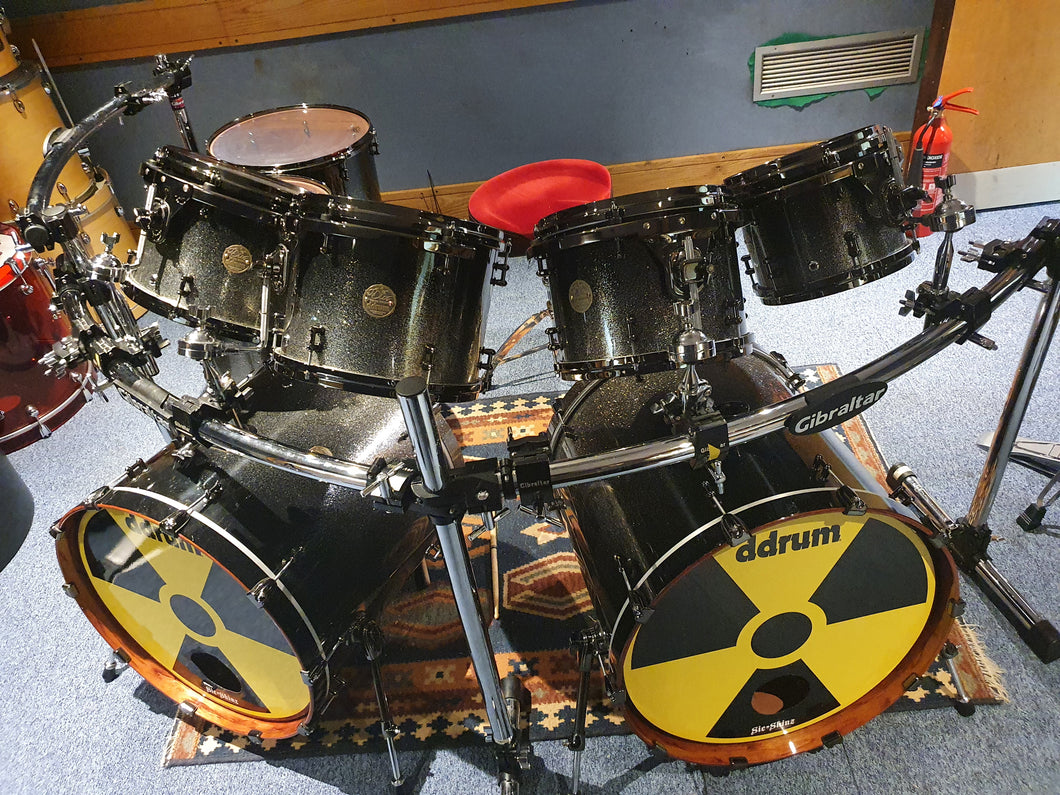 DDrum Custom Artist 8-Piece Bubinga Drum Kit OWNED BY MEGADETH - RECORDED ENDGAME ALBUM - TOURED THE WORLD SONISPHERE BIG 4!