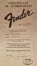 Load image into Gallery viewer, 1992 Fender Custom Shop Stratocaster Set Neck Mahogany Body Flame Maple Top Lace Sensors
