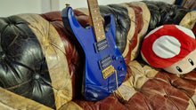 Load image into Gallery viewer, Grover Jackson Dinky MIJ Japan Gold Hardware Blue HH Super Strat Electric Guitar
