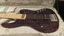 Load image into Gallery viewer, ESP J-4 Jazz Bass BRAND NEW J4 E-II QM Quilted Maple Trans Black Bass Guitar
