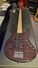 Load image into Gallery viewer, ESP J-4 Jazz Bass BRAND NEW J4 E-II QM Quilted Maple Trans Black Bass Guitar
