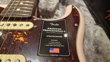 Load image into Gallery viewer, Fender Shell Pink Stratocaster with Full Rosewood Neck FSR American Professional II Fender Special Run Limited Edition USA Strat BRAND NEW
