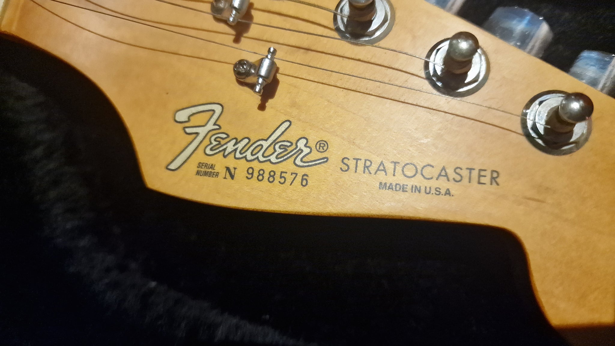 1990 Fender American Standard Stratocaster Sunburst RARE N9 Serial