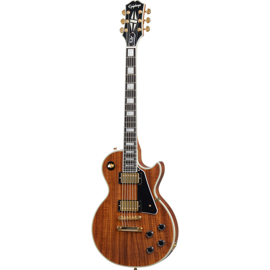 Epiphone Les Paul Custom Koa Natural Electric Guitar BRAND NEW