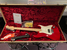 Load image into Gallery viewer, Fender Custom Shop Deluxe Stratocaster HSS AAA Flame Candy Apple Red Birdseye Figured Neck USA American Guitar
