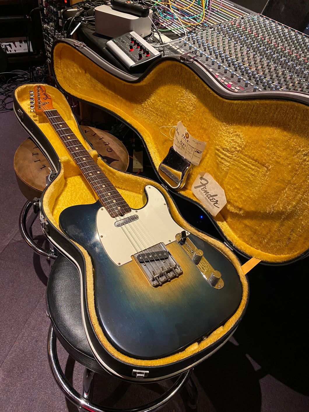 1974 Fender Telecaster Vintage 70s American Tele USA Electric Guitar in Green Burst For Sale