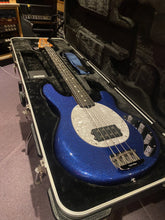 Load image into Gallery viewer, Music Man Stingray 4 Special Blue Sparkle with Hard Case
