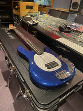 Load image into Gallery viewer, Music Man Stingray 4 Special Blue Sparkle with Hard Case
