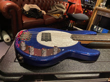 Load image into Gallery viewer, Music Man Stingray 4 Special Blue Sparkle with Hard Case
