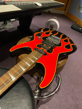 Load image into Gallery viewer, Jackson Japanese DK2 Dinky Custom Hot Rod Flames Signed by Artist at Japan Factory! MIJ Pre-Fender Super Strat HSS
