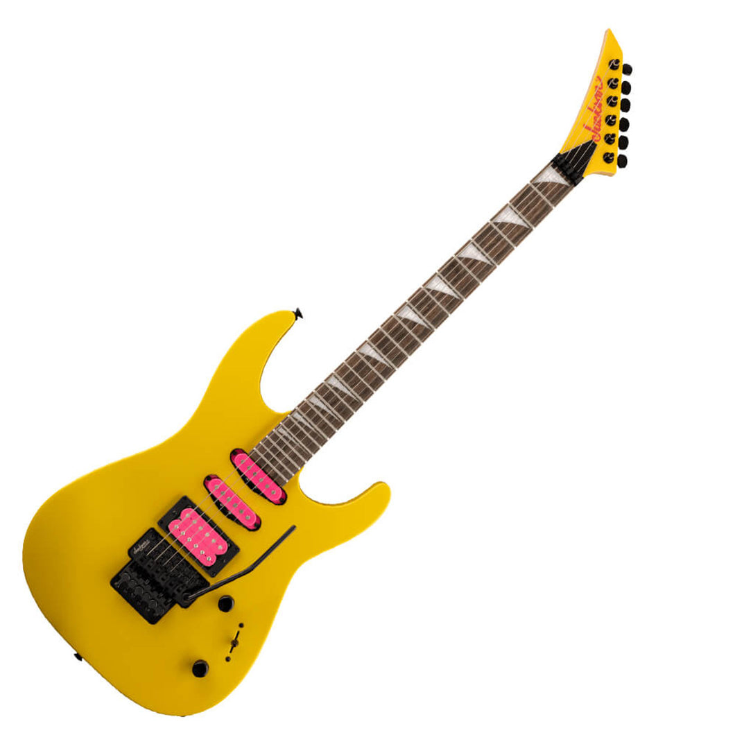 Jackson Dinky DK3XR HSS Floyd Rose Super Strat CAUTION YELLOW Electric Guitar BRAND NEW
