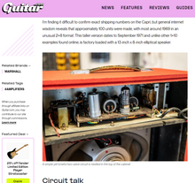 Load image into Gallery viewer, MARSHALL CAPRI Guitar Amplifier - Famous Vintage Amp ARTIST OWNED BY WHITESNAKE Bernie Marsden, Featured in Guitar.com
