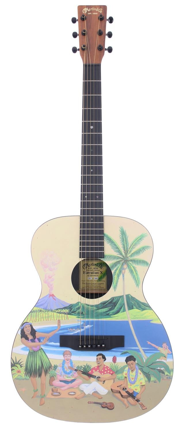 C.F. Martin USA limited edition Hawaiian X Auditorium Robert Armstrong scene American acoustic guitar