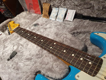 Load image into Gallery viewer, Fender American Professional II HSS Rosewood Stratocaster USA Strat Miami Blue in Flight Case
