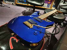 Load image into Gallery viewer, Grover Jackson Japanese Dinky San Dimas Style MIJ Strat Blue Gold Hardware
