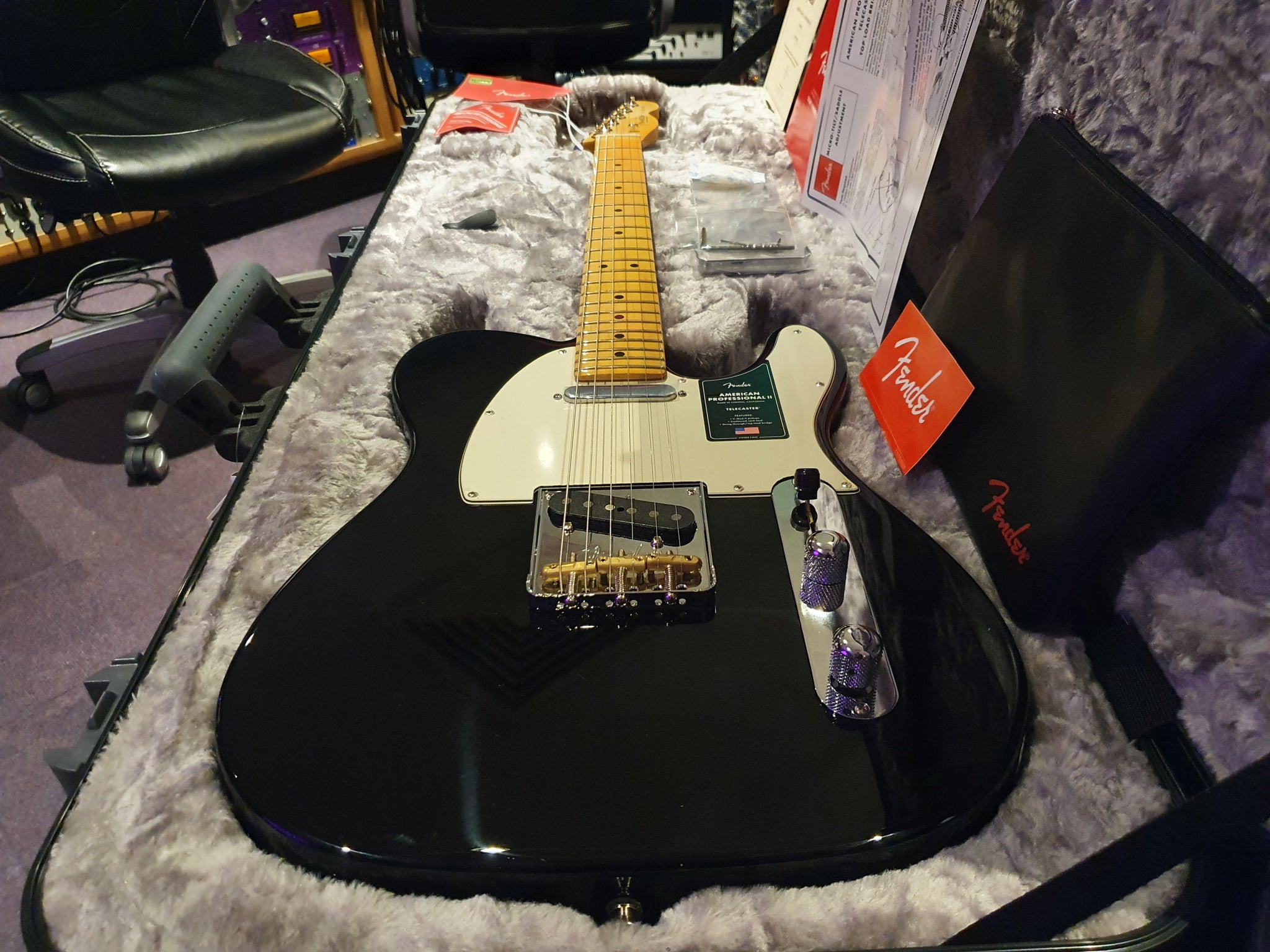 Fender American Professional II Telecaster USA Tele Tuxedo Black