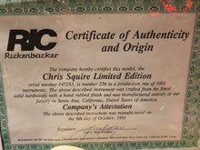 Load image into Gallery viewer, RARE 1991 Rickenbacker USA Custom Shop Chris Squire 4001 Limited Edition 4000CS Bass

