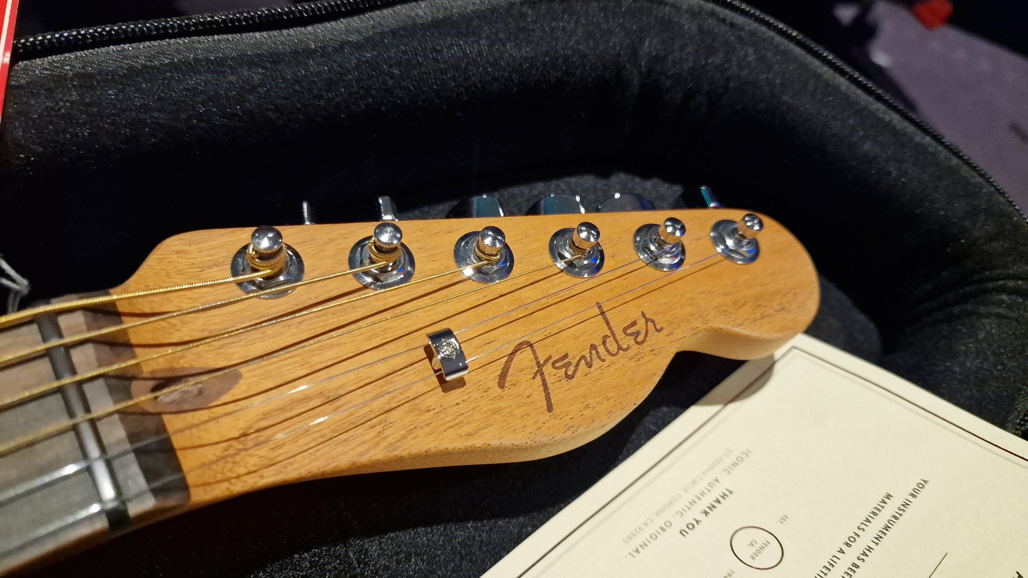 Fender American Acoustasonic Telecaster Black USA Tele