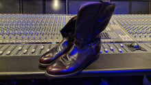 Load image into Gallery viewer, PANTERA Artist Owned Memorabilia: Cowboy Boots US Size 9 D of Vinnie Paul with signed COA!
