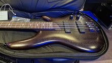 Load image into Gallery viewer, Ibanez SR4000E Prestige Bass 4-String Transparent Black Flat Fujigen Japan MIJ Custom USA Bartolini Pickups
