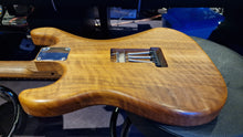 Load image into Gallery viewer, Fender American Licensed Custom Warmouth Stratocaster HSS Flame Walnut USA SRV Neck EMG Strat Electric Guitar
