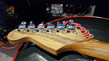 Load image into Gallery viewer, Fender American Licensed Custom Warmouth Stratocaster HSS Flame Walnut USA SRV Neck EMG Strat Electric Guitar
