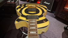 Load image into Gallery viewer, Gibson Epiphone Zakk Wylde Les Paul Custom Bullseye Signature Guitar Artist Signed by Zakk Wylde
