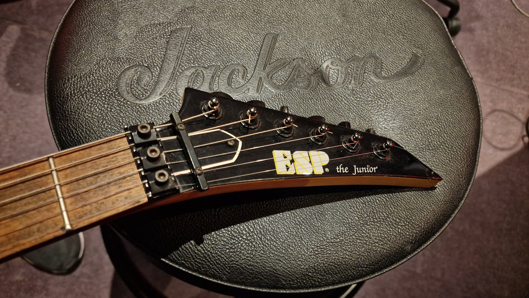 ESP The Junior Super Strat Jackson Lawsuit Headstock Sinclair Floyd Rose Ferrari Red Guitar