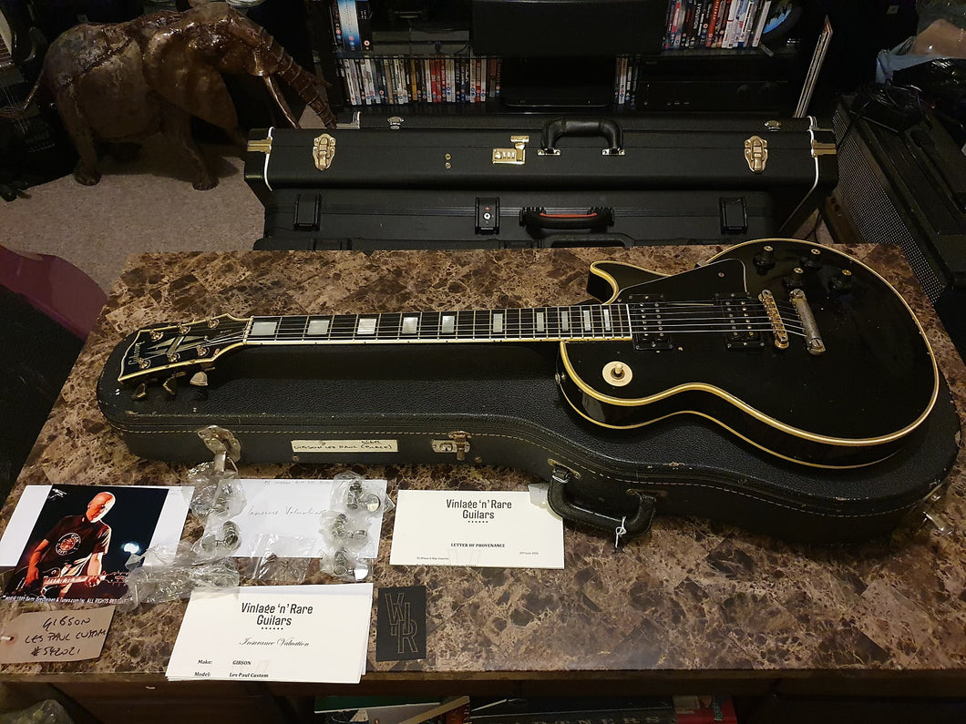 1969 Gibson Les Paul Custom Black Beauty Owned By BUSH Woodstock '99 Electric Guitar!