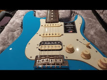 Load and play video in Gallery viewer, Fender American Professional II HSS Rosewood Stratocaster USA Strat Miami Blue in Flight Case
