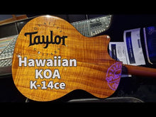 Load and play video in Gallery viewer, Taylor K14ce KOA Hawaiian Flame Koa K-14-ce K-14ce Acoustic Guitar
