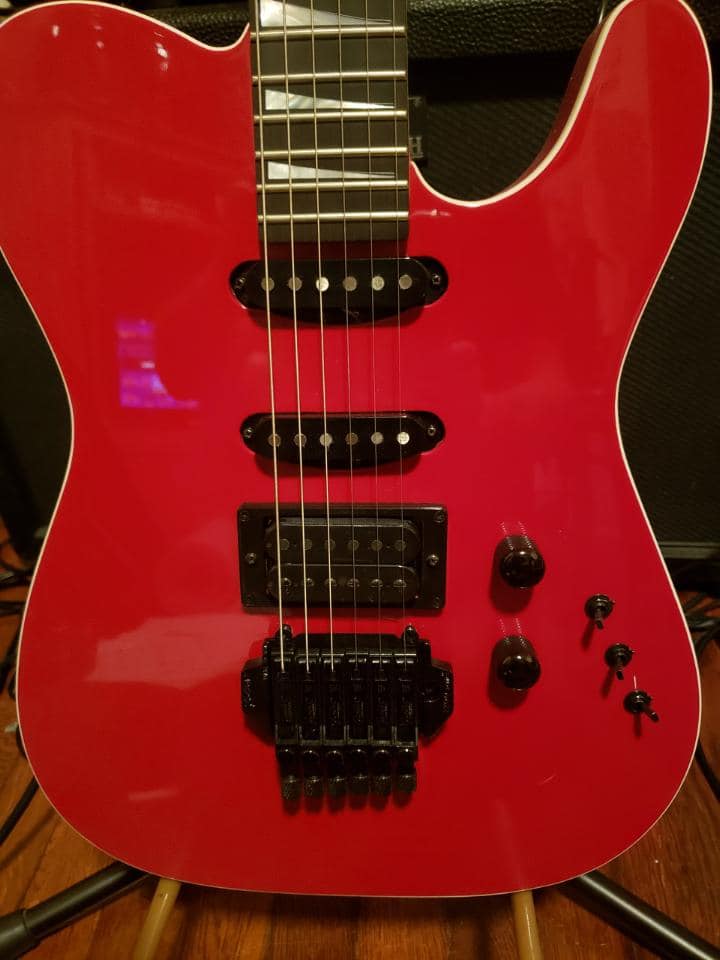 Jackson USA Custom Shop Telecaster HSS Ferrari Red PreFender CarvelJ