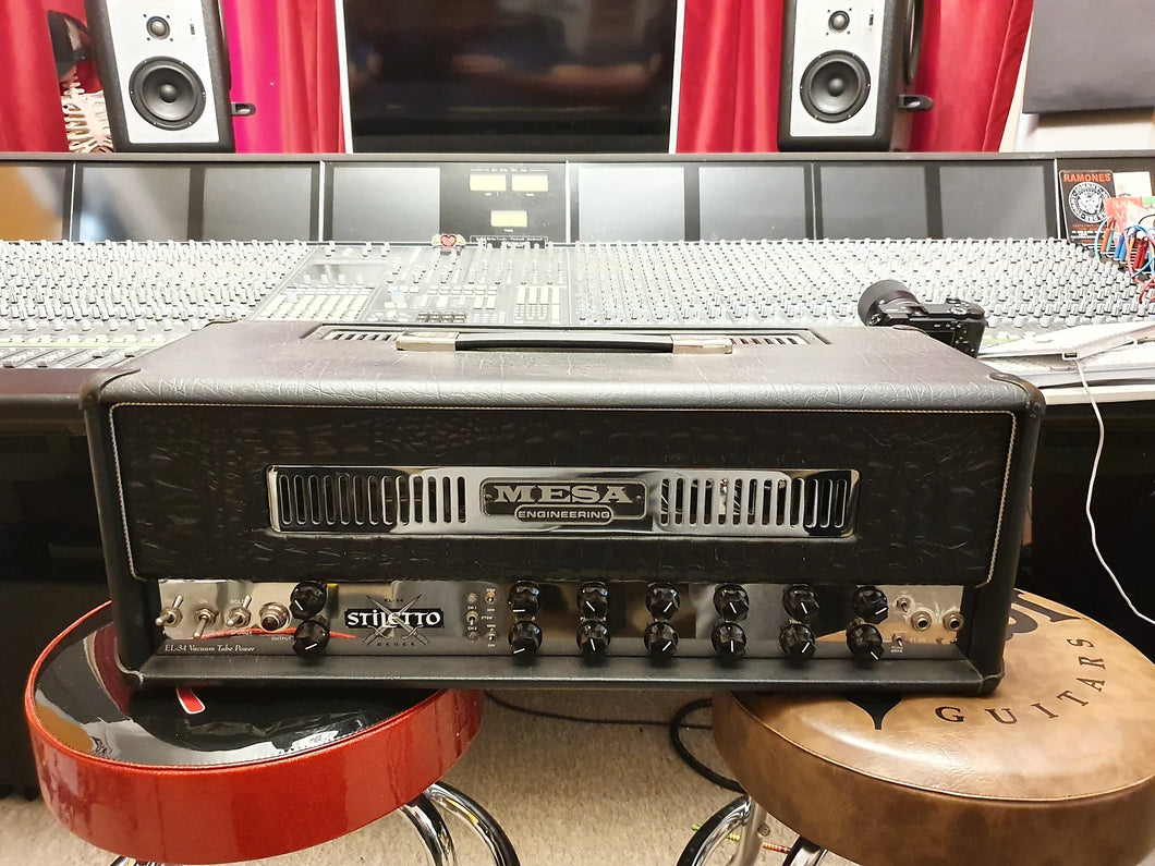 Mesa-Boogie Stiletto Deuce Black Croc Skin Face EL34 Tube Rectifier Guitar Amp Head