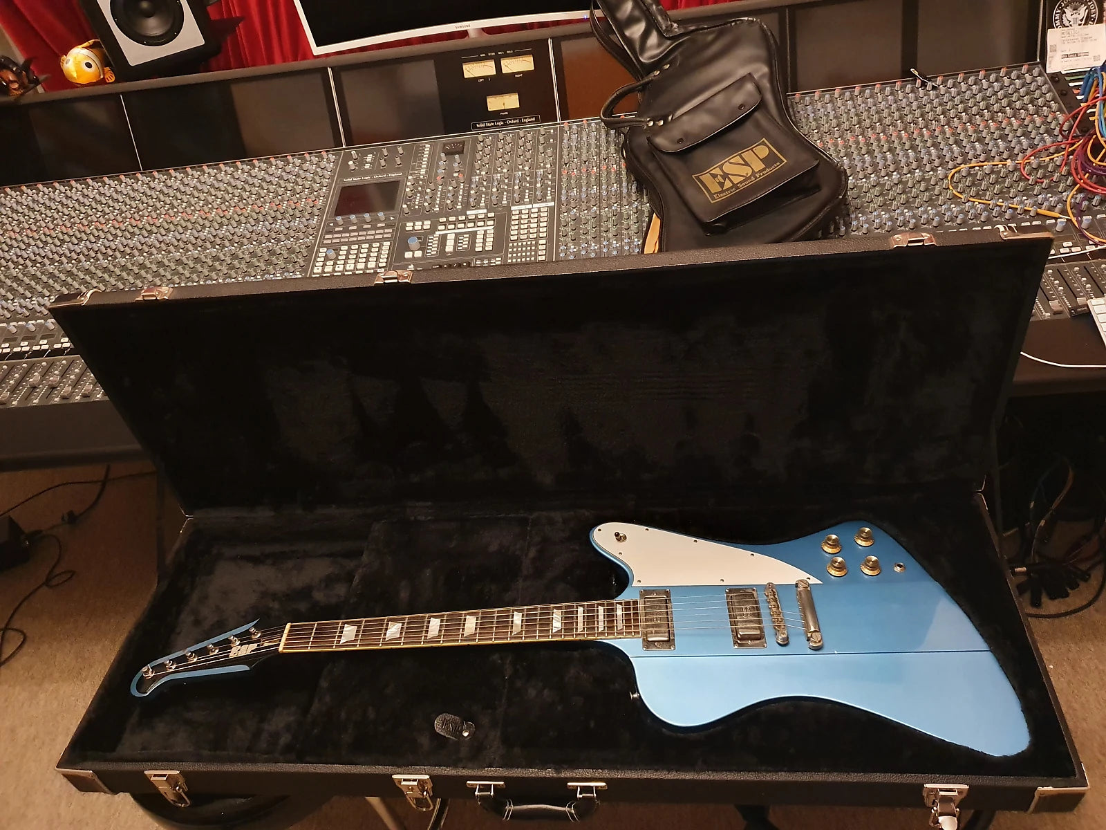 ESP Custom Shop Firebird Phoenix Gibson Lawsuit Pelham Blue