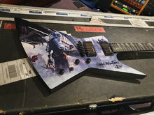 Load image into Gallery viewer, Dave Mustaine&#39;s personal owned Dean USA Custom Shop Dystopia Zero Explorer Signed by him! Tour Case!
